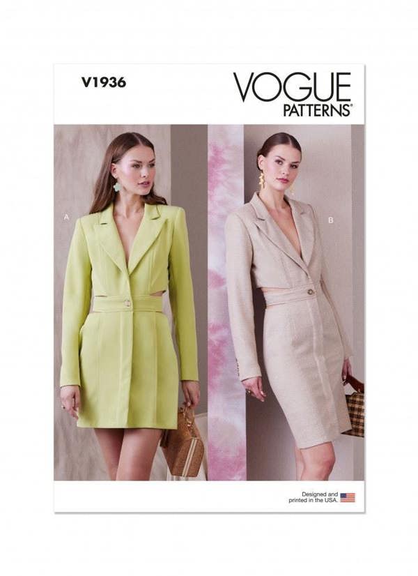 Vogue Sewing Pattern 1936, Dresses for Women, A5 (6-8-10-12-14) - Advanced