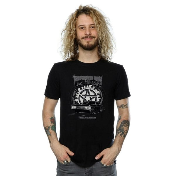 Supernatural Mens Winchester Bros T-Shirt - Black