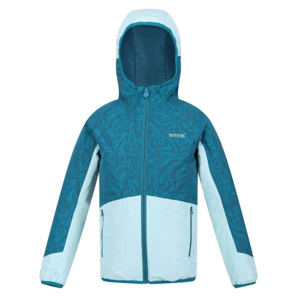 Regatta Childrens/Kids Volcanics VII Reflective Waterproof Jacket - Gulfstream/Sea Haze