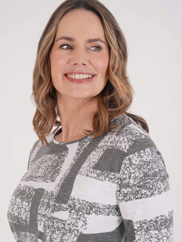 TIGI Abstract Mono Print Top