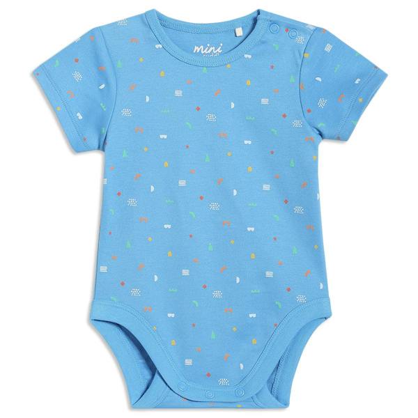 Mini Cuddles Baby Boys 3pk Printed Bodysuits, Multicolour