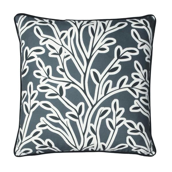 Furn Annika Floral Cushion Cover - Slate Blue