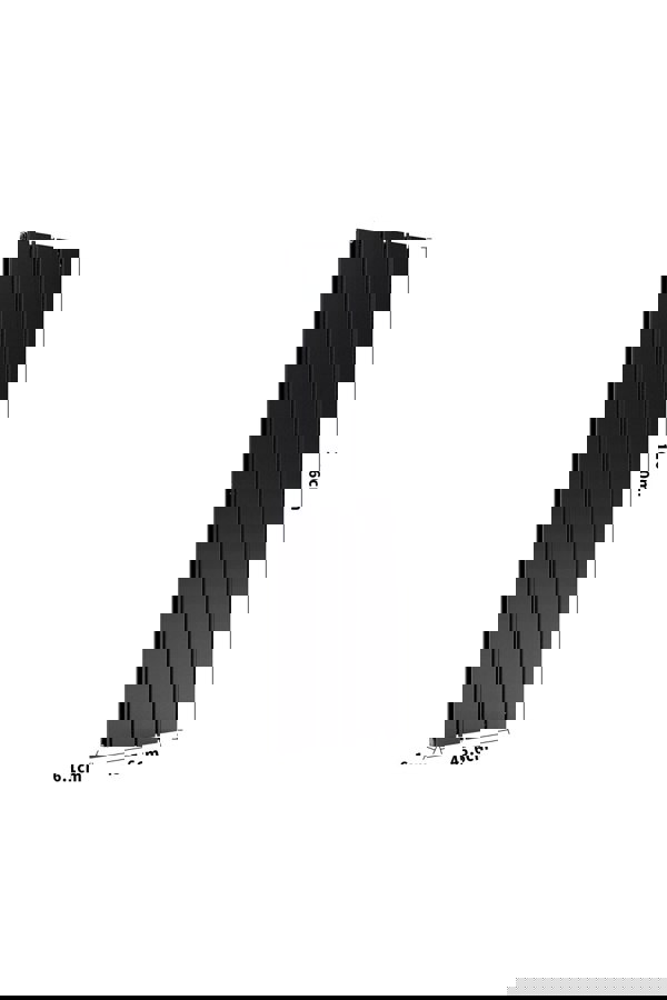 Living and Home 1600 x 456mm Steel Grey Vertical Tall Radiator with Double Panel