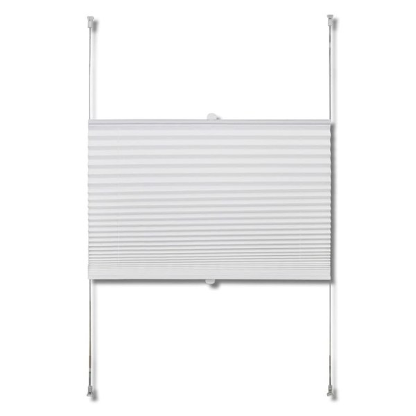 Berkfield Plisse Blind 110x100cm White Pleated Blind