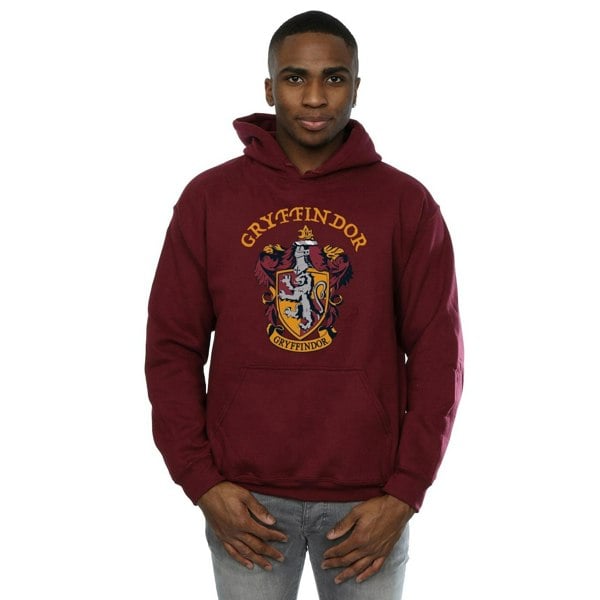 Harry Potter Mens Gryffindor Crest Hoodie - Burgundy