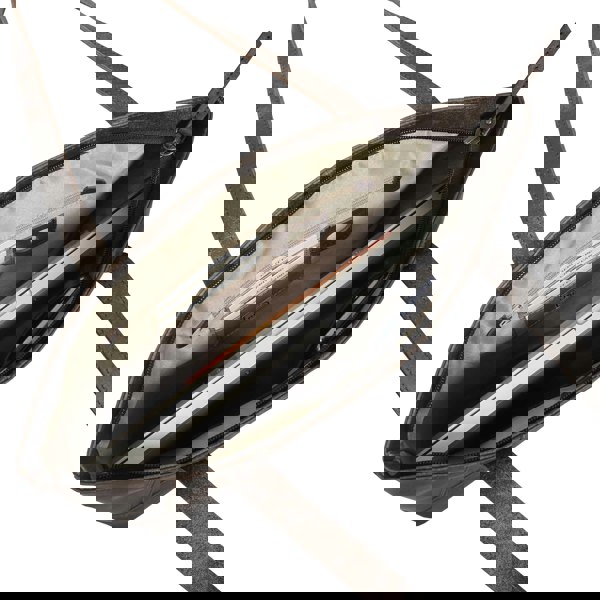 Assots London 'EVELYN' Brown Crazy Horse Distressed Real Leather Designer Tote Work Bag