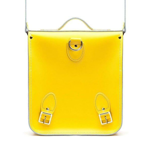 Pastel Daffodil Yellow Leather City Backpack - Backpack - Zatchels