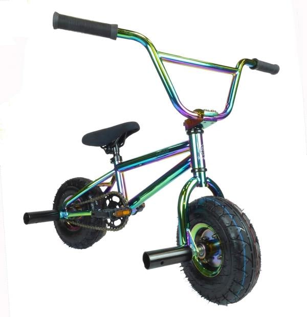 1080 Stunt Freestyle Mini BMX Bike, LTD Edition Frame - Neo Chrome Jet Fuel