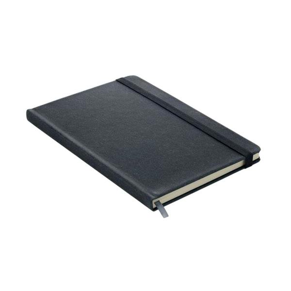 MidOcean Recycled Leather A5 Notebook - Black - 