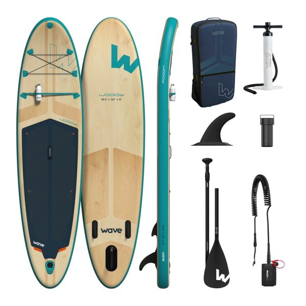 Wave Woody 2.0 SUP | Inflatable Paddleboard & Accessories | 10'9ft