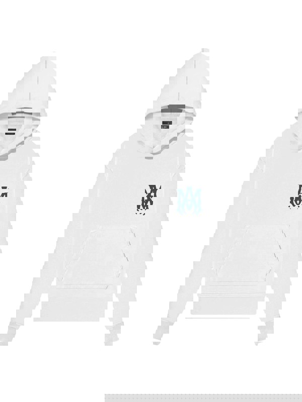 Amiri Kids MA Logo Hoodie – White / Blue