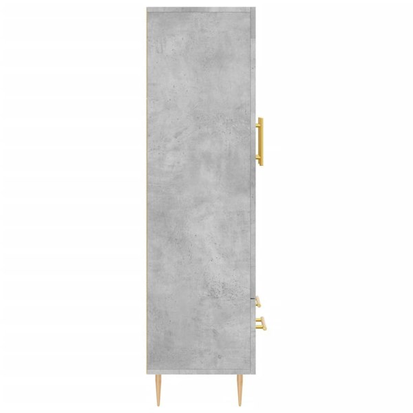 Berkfield Highboard Concrete Grey 69.5x31x115 cm Engineered Wood