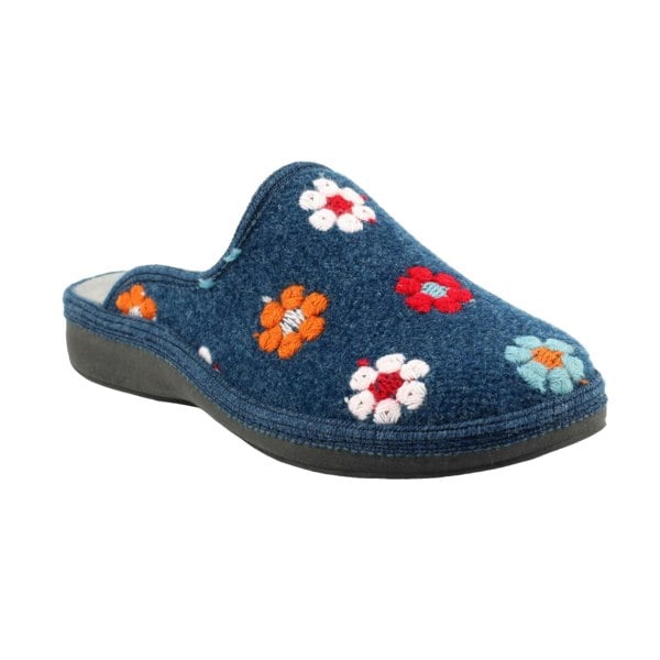 Lunar Women's Anther Felt Slippers - Blue