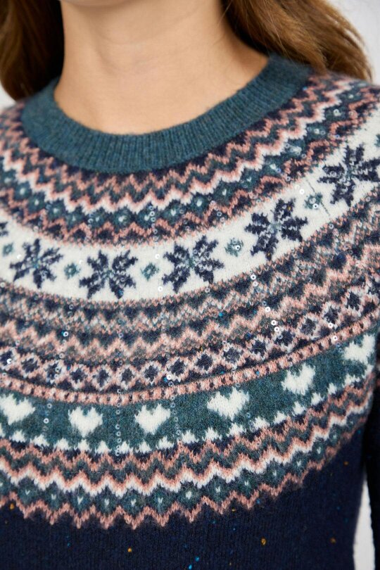 Mudflower Fair Isle Yoke Jumper