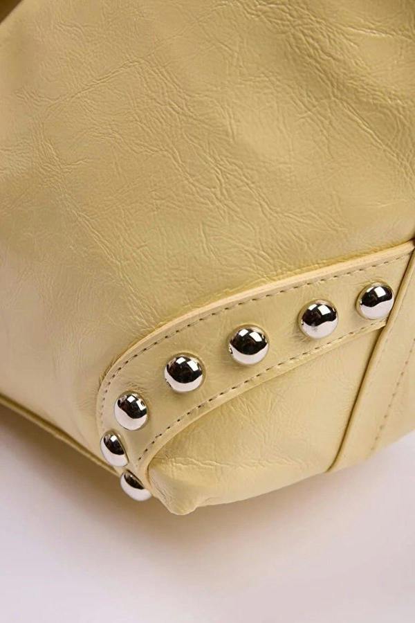 WOVCOR Trok Stone Embellished Belt Buckle Oval Women's Shoulder Bag