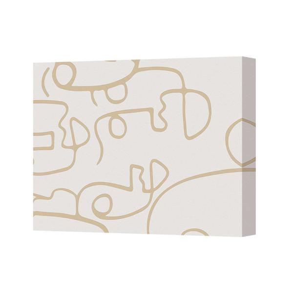 Benjamin Tate Design Modern Abstract Canvas Art Print On Deep Wooden Frame Handmade In UK