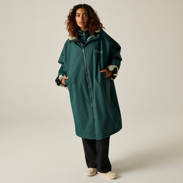 Regatta Unisex Adult Brush Stroke Changing Robe - Deep Pine