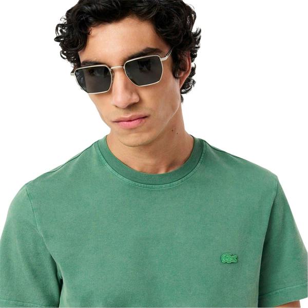 Lacoste Mens Logo Crew Neck Regular T-Shirt - Green - 