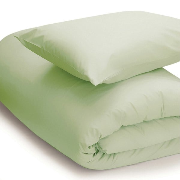 Belledorm Easycare Percale Duvet Cover - Green Apple