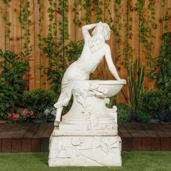 Giant Greek Bathing Lady With Flowers  (NO PLINTHS) 