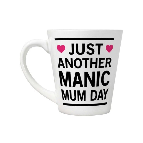 Grindstore Just Another Manic Mum Day Latte Mug - White