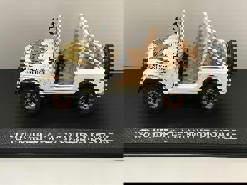 dukes of hazzard dixie 1979 jeep cj-7 golden eagle 1:43 greenlight 86572