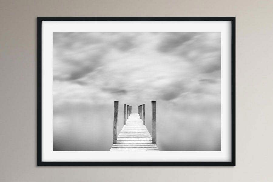 black and white interior design wall art