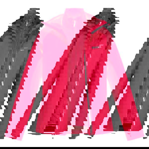 Regatta Womens Wentwood VII 2 in 1 Waterproof Jacket - Pink Potion/Berry Pink