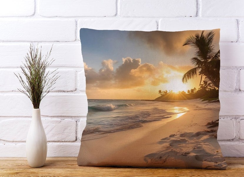 Warren Reed Sunrise In Paradise Cushions