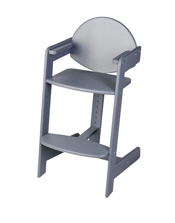 Safetots Grow with Me Wooden High Chair, Grey, Highchair for Baby and Toddler, converts to a Childs Chair, Stylish and Practical