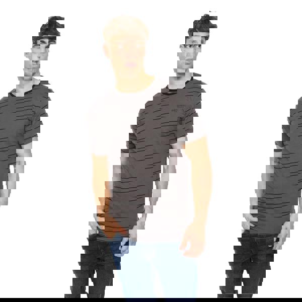 Crosshatch Mens Hemtowns T-Shirt - Black - 