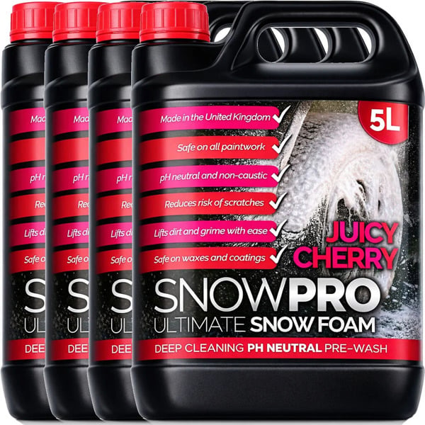 SnowPro Snow Foam Shampoo Car Wash 20L Soap pH Neutral Vehicle Cleaning Detailing Pre Wash Cherry Fragrance
