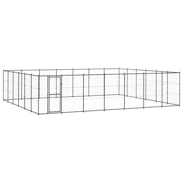 Berkfield Outdoor Dog Kennel Steel 50.82 m2