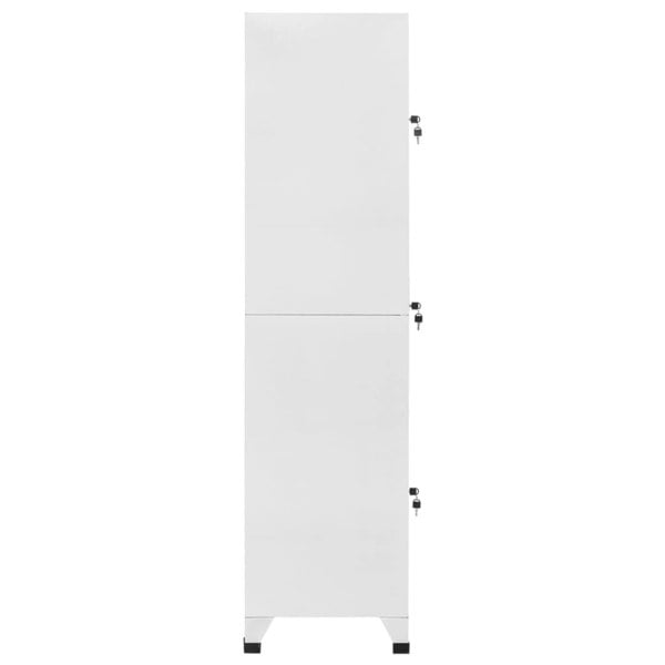 Berkfield Locker Cabinet with 3 Compartments 38x45x180 cm