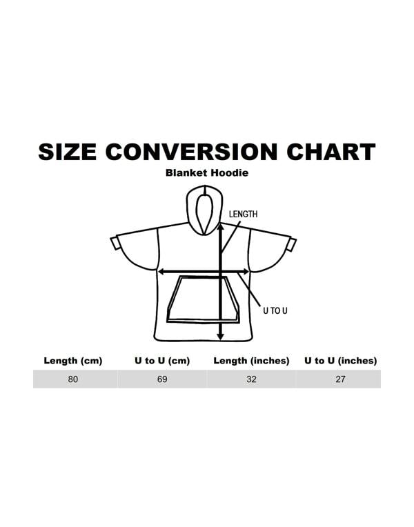 Harry Potter Girls Blue Embroided Logo Blanket Hoodie (One Size)