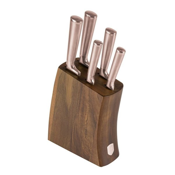 6 pcs knife set with acacia wood stand Berlinger Haus BH3126