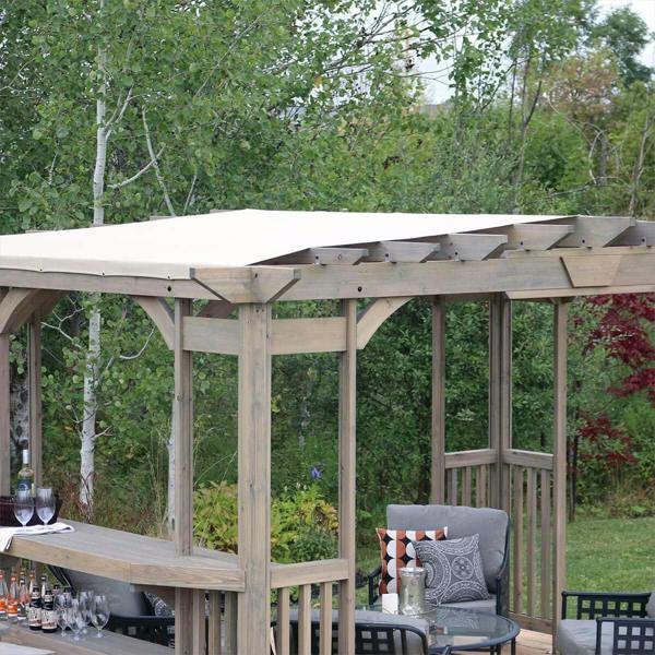 Yardistry Madison Wooden Pergola 10ft x 14ft (3m x 4.2m) Garden Design 4