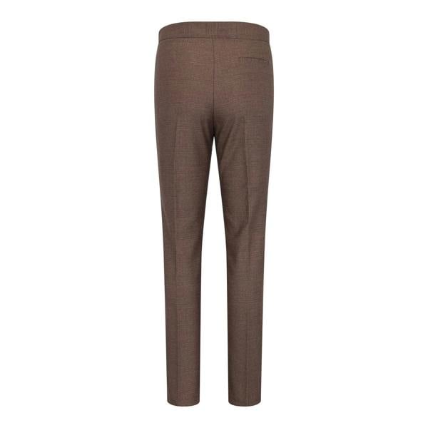 TruClothing Women's Brown Three-Piece Tailored Fit Suit in Prince of Wales Check