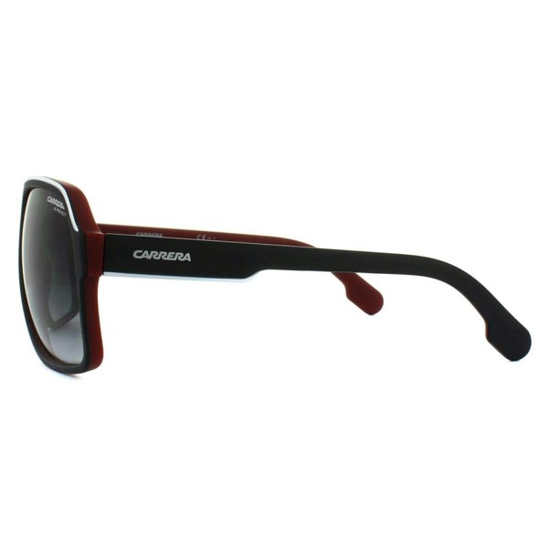Carrera Sunglasses 1001/S BLX 9O Black White Red Dark Grey Gradient
