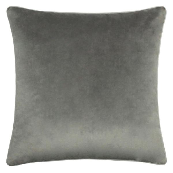 Furn Meridian Velvet Cushion Cover - Charcoal/Dove - 