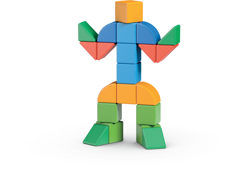 Geomag Magicube Recycled Plastic World Magnetic Shapes -