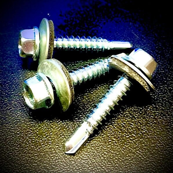 Fixaball Tech Cladding Self Drilling Screw EPDM Washer Light