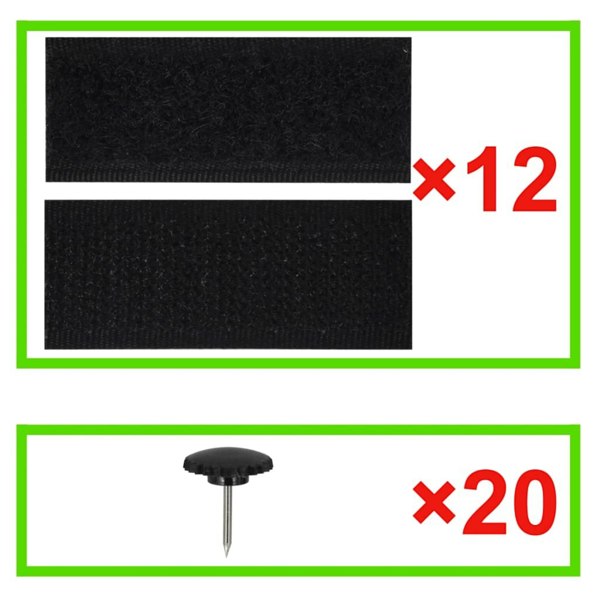 Berkfield Insect Door Curtain 210 x 100 cm 2 pcs Magnet Black