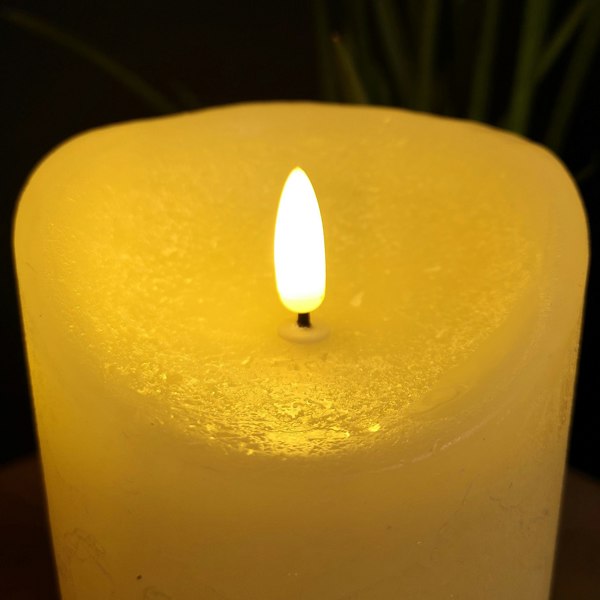 Samuel Alexander 23x9cm Christmas Warm White Flickerbright Candle with Timer
