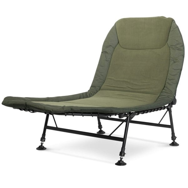 2 PACK WIDE Adjustable Fleece Camping & Fishing Bedchair Set - Levelling Feet - LoopsDirect