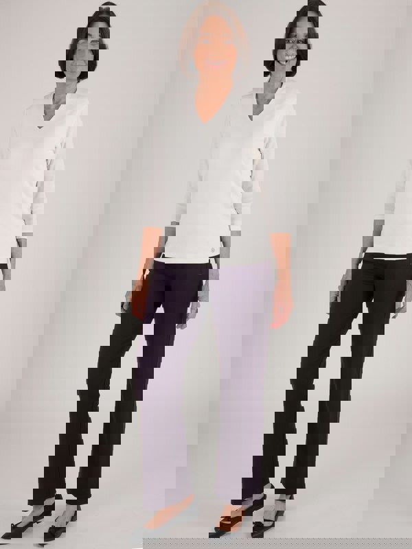 PennyPlain Wide Leg Tregging - Blackcurrant