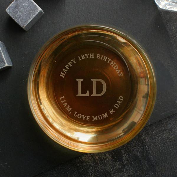 Abode Home & Gifts Personalised Base Engraved Initials And Message Tumbler