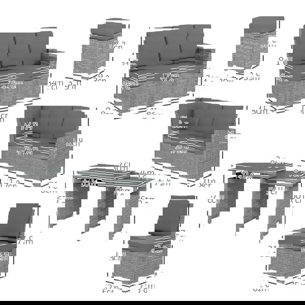 Rattan Sofa Set