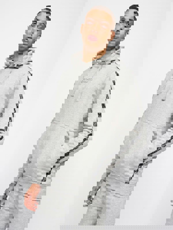 Crosshatch Apollos Hoodie Grey Marl