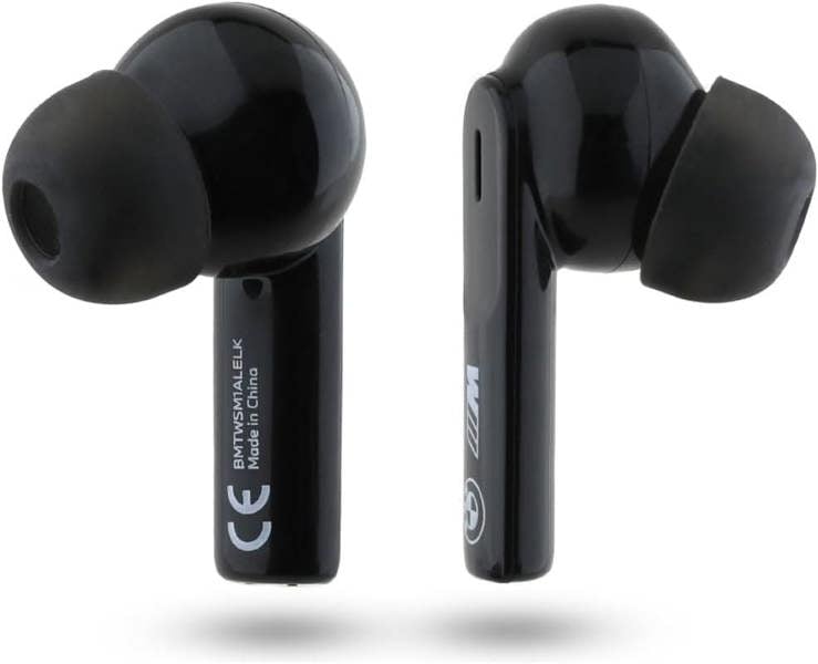 BMW M Metal Logo Print ANC ENC Bluetooth TWS In Ear Headphones Black - BMTWSM1ALKLK